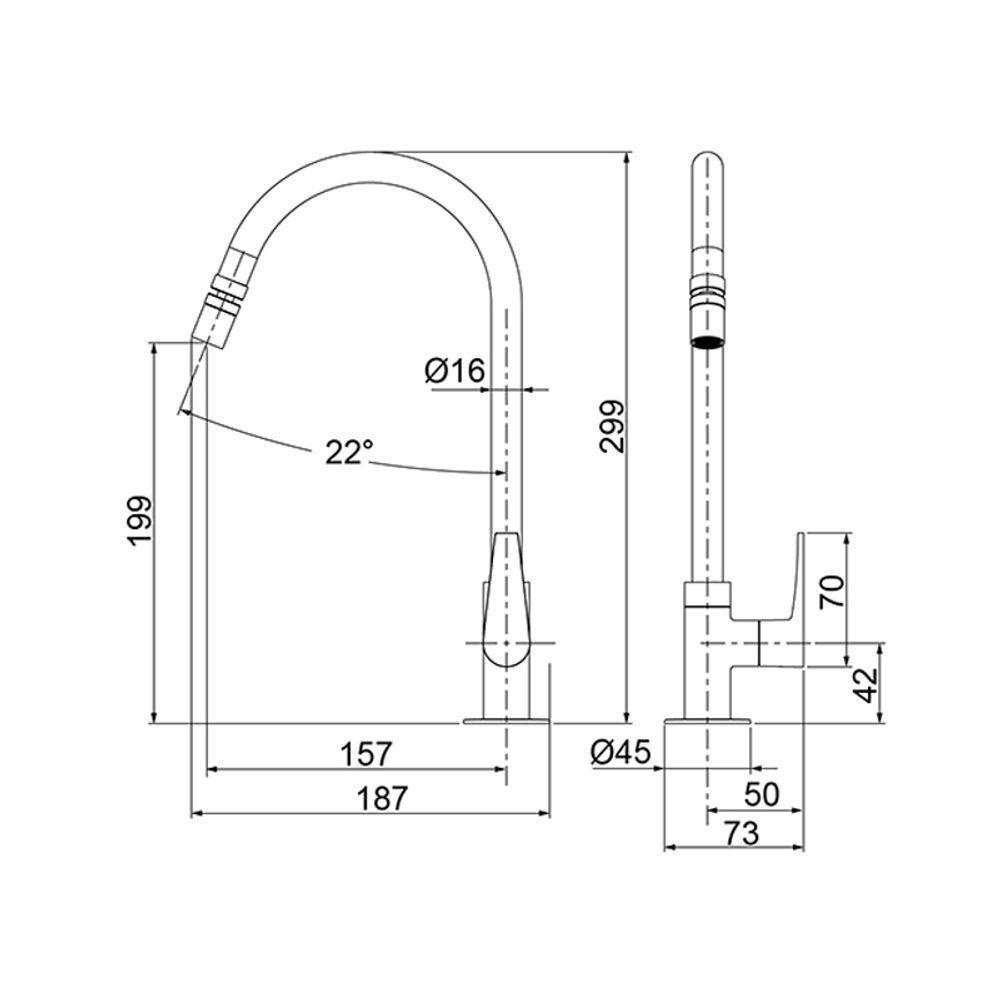 Torneira Lorenzetti Lorenjoy 1167 C32 De Bancada Cromada - 2