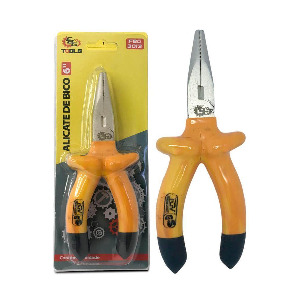 Alicate De Bico Joias Arames Metais Fbg Tools 6 Polegadas - 1