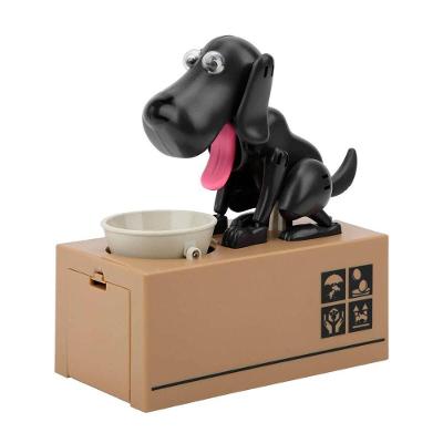 Cofrinho Infantil Eletronico Cachorro Que Come Moeda Preto