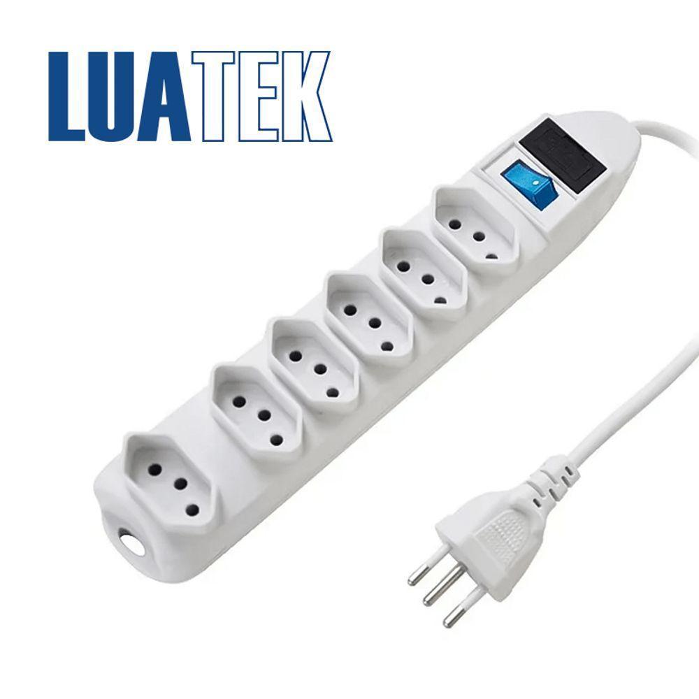 Filtro De Linha Universal 6 Tomadas Régua Extensão Chave Led - 3