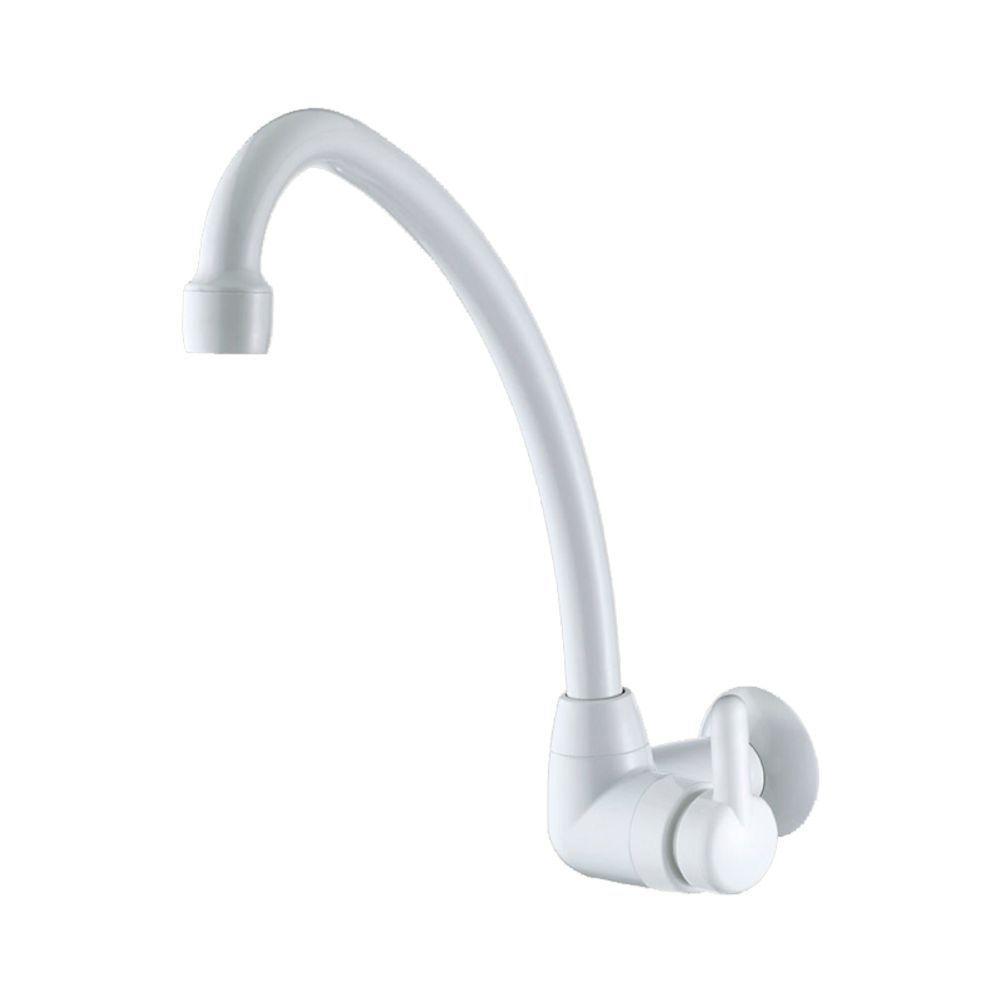 Torneira Plástica Lorenzetti Bric 1168 F31 De Parede Branca - 1