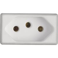 Kit 2 Modulo Tomada 2p+t Tramontina 10 A 250 V Branco - 1