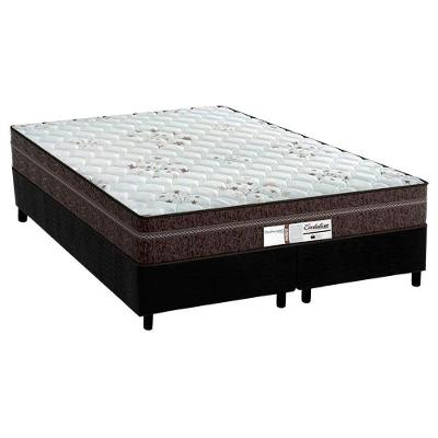 Cama Box Queen: Colchão Molas Ensacadas Probel Evolution + Base Black(158X198)