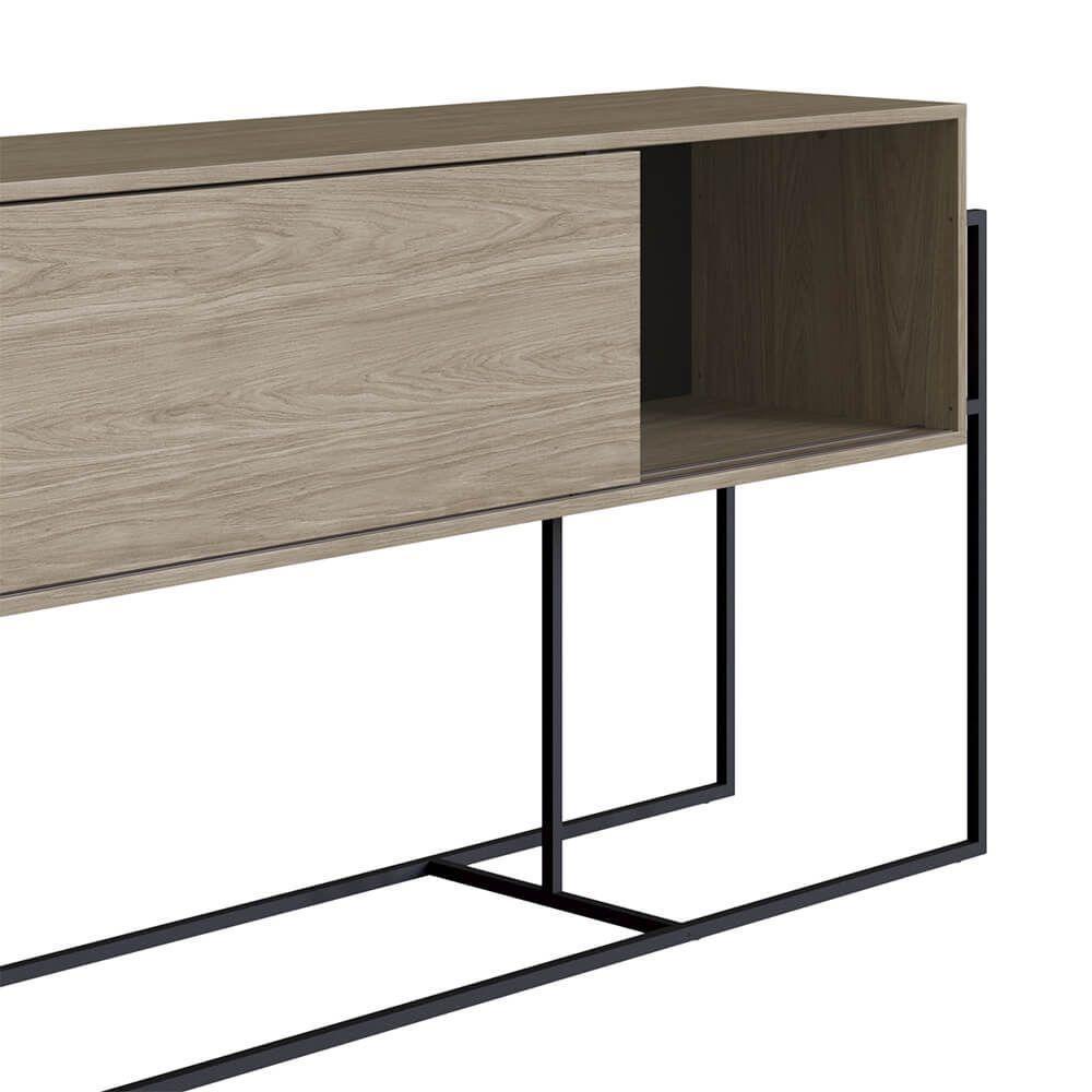 Balcão Buffet York 100cm Estrutura Preto Fosco - Hanover - 2