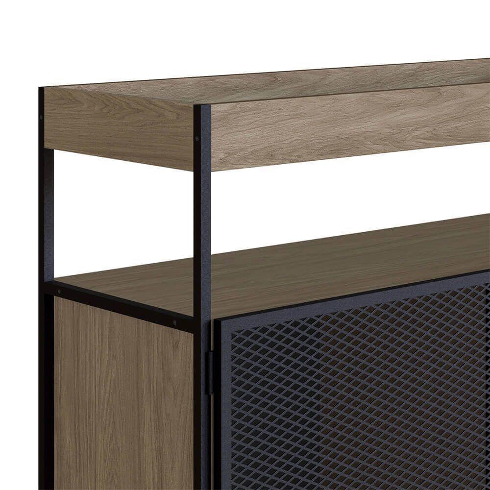 Buffet Bar York 100cm Estrutura Preto Fosco - Hanover - 5