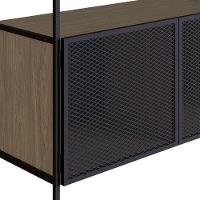 Buffet Bar York 100cm Estrutura Preto Fosco - Hanover
