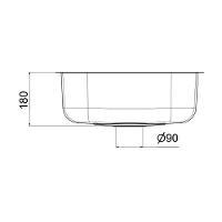 Cuba De Embutir Invicta 46x34x18 Aço Polido Docol - 2
