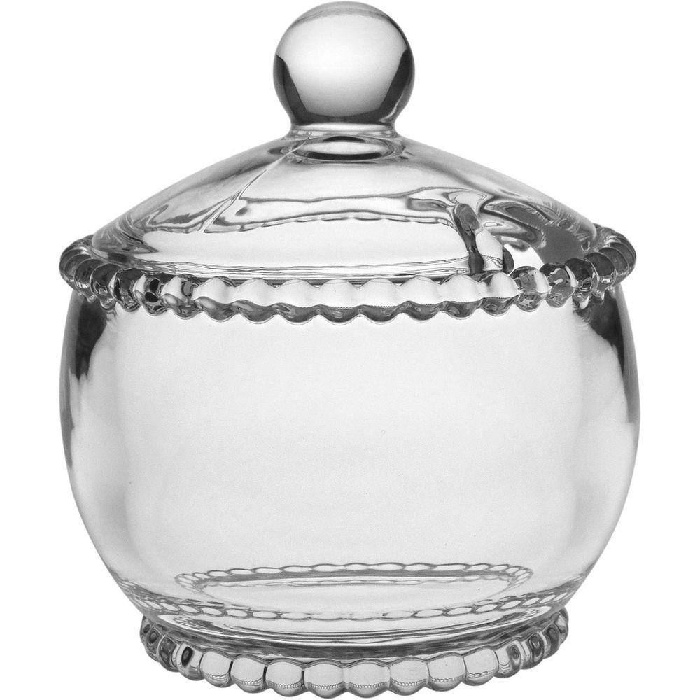 Açucareiro 11X10X10Cm 200Ml Vidro Transp Com Tampa - 5