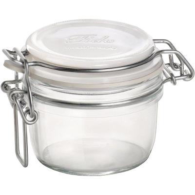 Bormioli Rocco Fido Pote Hermético 7X8X8Cm 125Ml Vidro Transp Tampa Branca