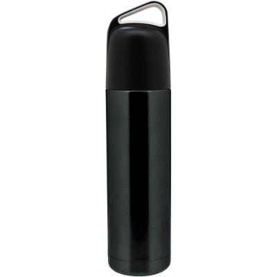 Erre Garrafa Térmica 29X7X7Cm 500Ml Inox Preto Parede Dupla