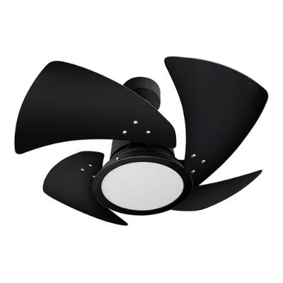 Ventilador De Teto Venti-Delta Preto Com 4 Pás Preto De Mdf 84Cm De Diâmetro 220V Led Luz 6000K