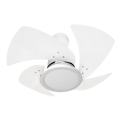 Ventilador De Teto Venti-Delta Branco Com 4 Pás Branco De Mdf 84Cm De Diâmetro 220V Led Luz 3000K