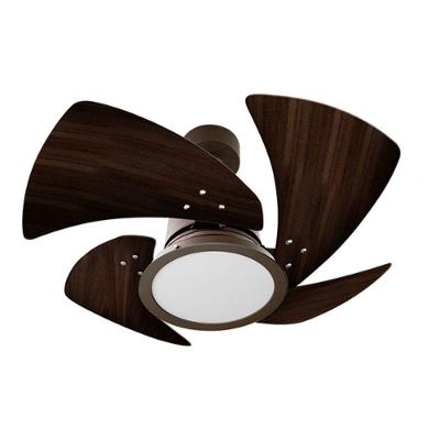 Ventilador De Teto Venti-Delta Marrom Com 4 Pás Marrom De Mdf 84Cm De Diâmetro 110V Led Luz 6000K