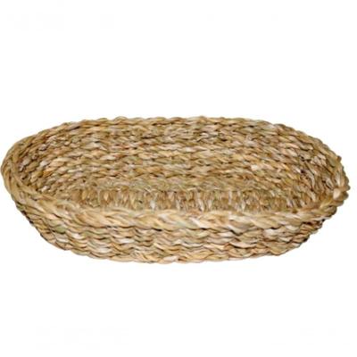 Cesta Terra Oval Em Fibra Natural L28xp12xa6,5