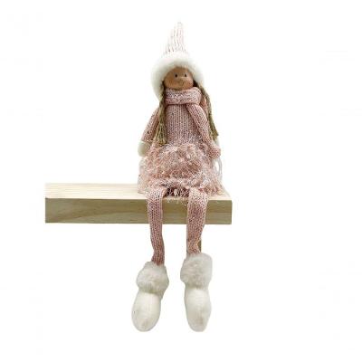 Boneca Decorativa Sentada Rosa Ab515