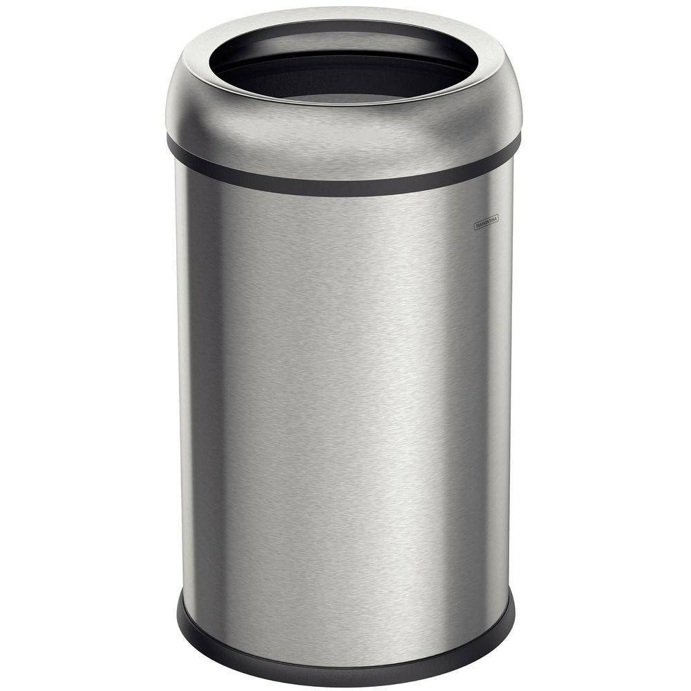 Lixeira Tramontina Friuli Em Aço Inox Com Acabamento Escovado 65 L Sem Tampa Tramontina - 1