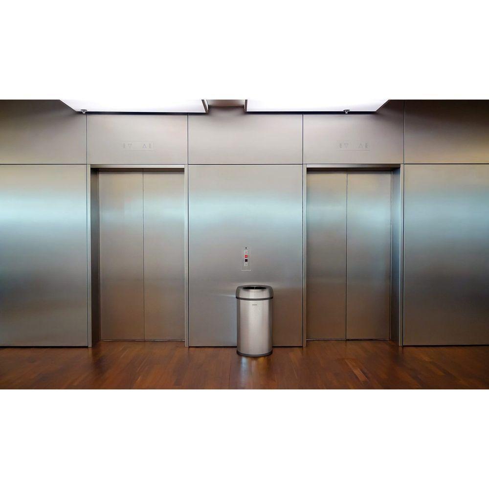 Lixeira Tramontina Friuli Em Aço Inox Com Acabamento Escovado 65 L Sem Tampa Tramontina - 2