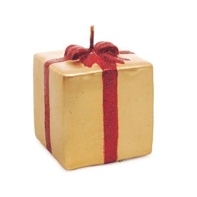 Vela Decorativa De Natal Dourada 6.50 X 6.50 X 6.50