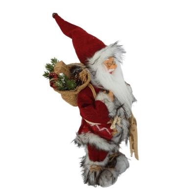 Papai Noel Com Saco De Presentes E Prancha 45cm