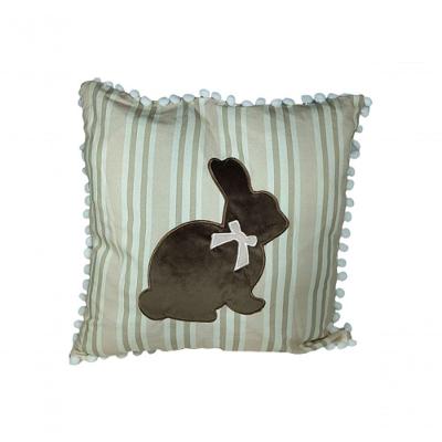 Capa De Almofada Coelho Marrom 45X45Cm - Tc504