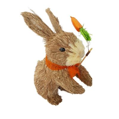 Coelho Páscoa Palha Natural 21cm
