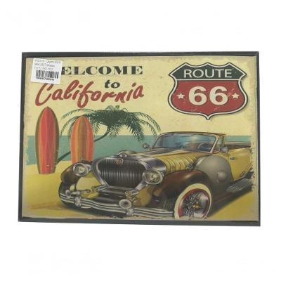 Quadro Welcome To California 20x30 Cm