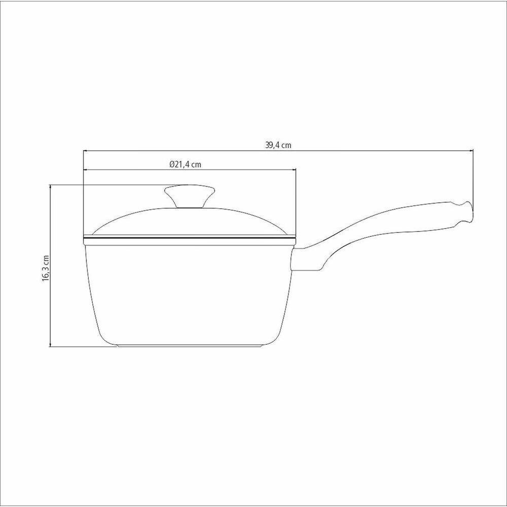 Panela Lyon Em Alumínio Forjado Com Revestimento Interno Antiaderente Starflon E Externo - 2