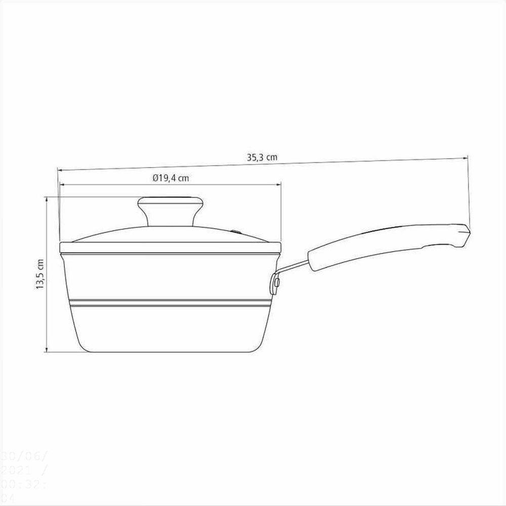 Panela Sicília Em Alumínio Com Revestimento Interno E Externo Em Antiaderente Starflon Ex - 4
