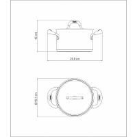 Caçarola Duo Silicone Funda Em Aço Inox Fundo Triplo Com Tampa E Alças Em Silicone 16 Cm - 9