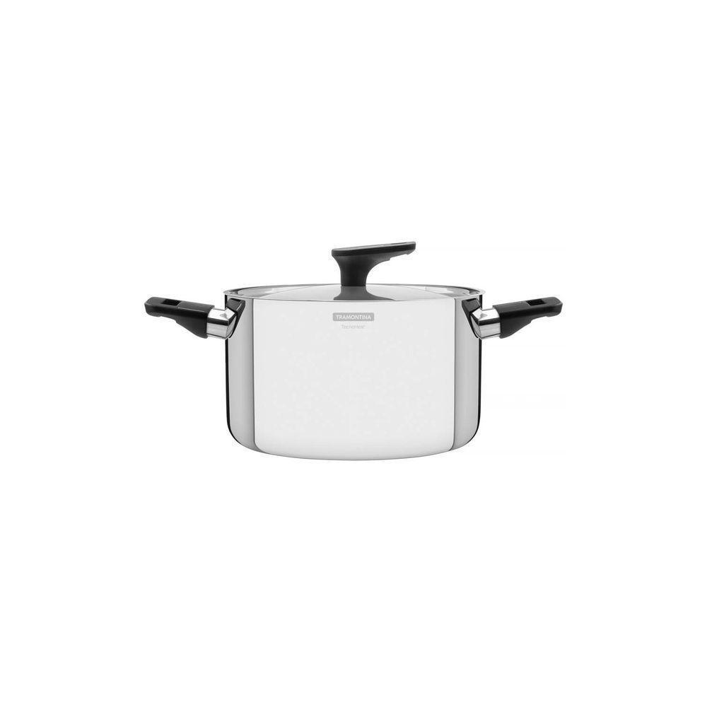 Caçarola Grano Baquelite Funda Aço Inox Corpo Triplo Tampa Alças De Baquelite 24 Cm 5,8 L - 1