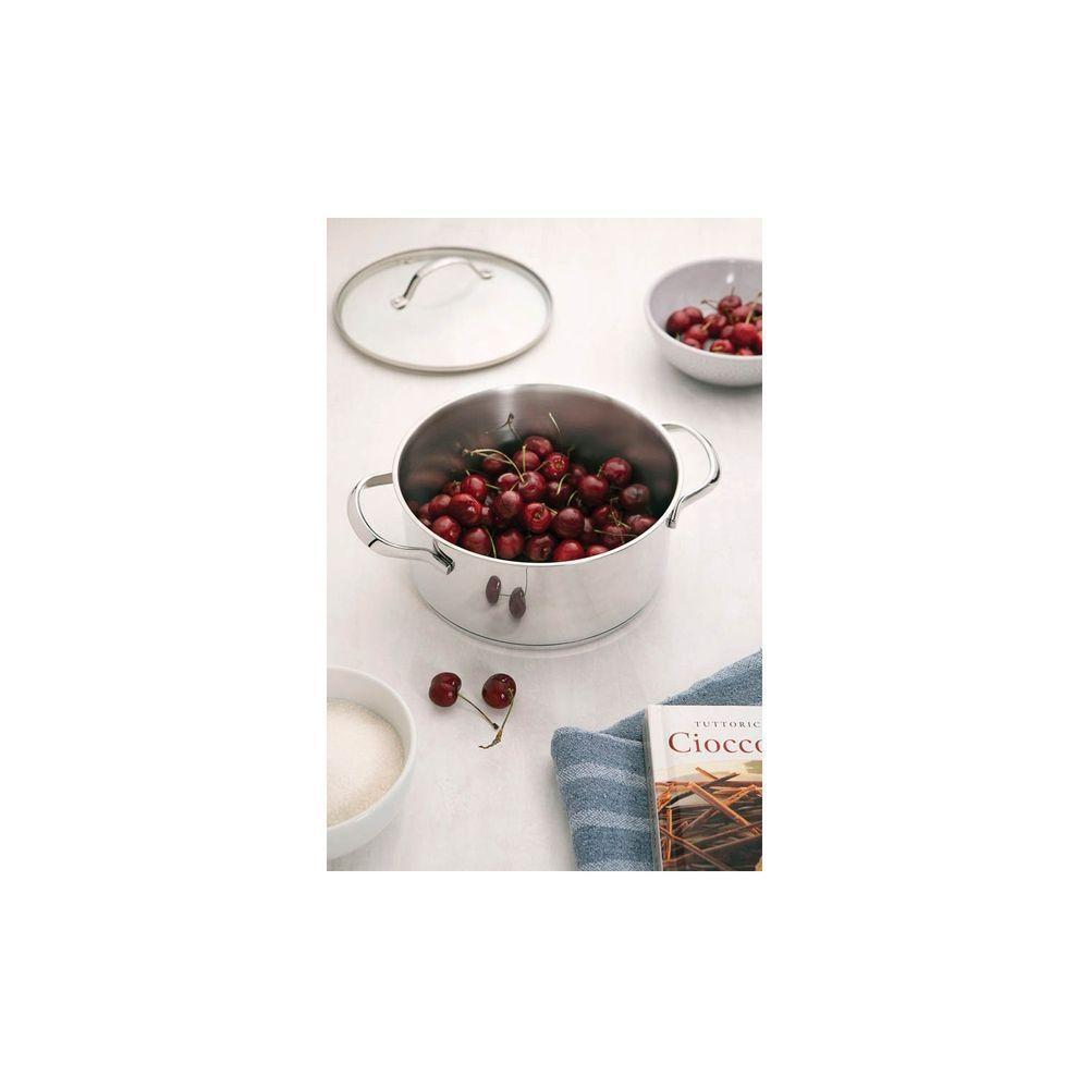 Caçarola Funda Tramontina Una Em Aço Inox Com Fundo Triplo E Tampa De Vidro 24 Cm 6,1 L Tramontina - 2