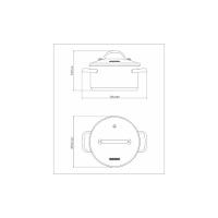 Caçarola Funda Tramontina Una Em Aço Inox Com Fundo Triplo E Tampa De Vidro 24 Cm 6,1 L Tramontina - 5