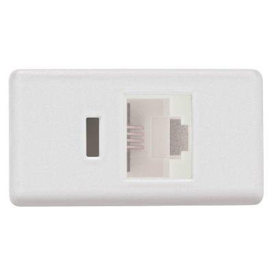 Módulo Para Tomada De Telefone Tramontina Izyflat Rj 11 Branco Tramontina