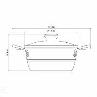 Caçarola Sicília Em Alumínio Com Revestimento Interno E Externo Em Antiaderente Starflon - 4