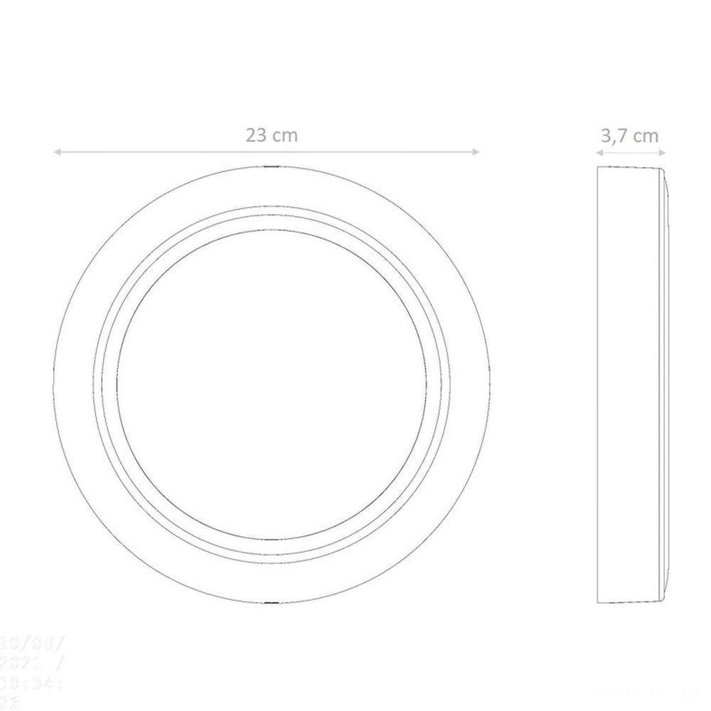 Plafon Led Tramontina Redondo De Sobrepor 1500 Lm 18 W Bivolt 6500 K Luz Branca Tramontina - 2