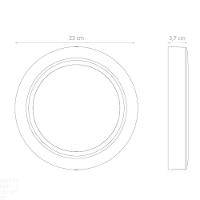 Plafon Led Tramontina Redondo De Sobrepor 1500 Lm 18 W Bivolt 6500 K Luz Branca Tramontina - 2