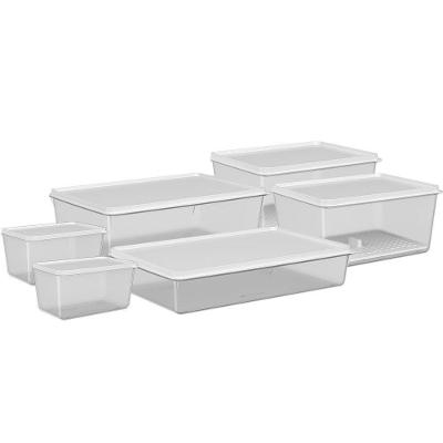 Conjunto De Potes Herméticos Basic 6 Peças Transparente Coza