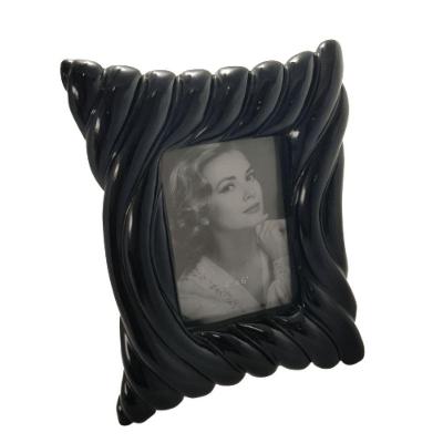 Porta Retrato Preto Em Metal 30Cm X 23Cm