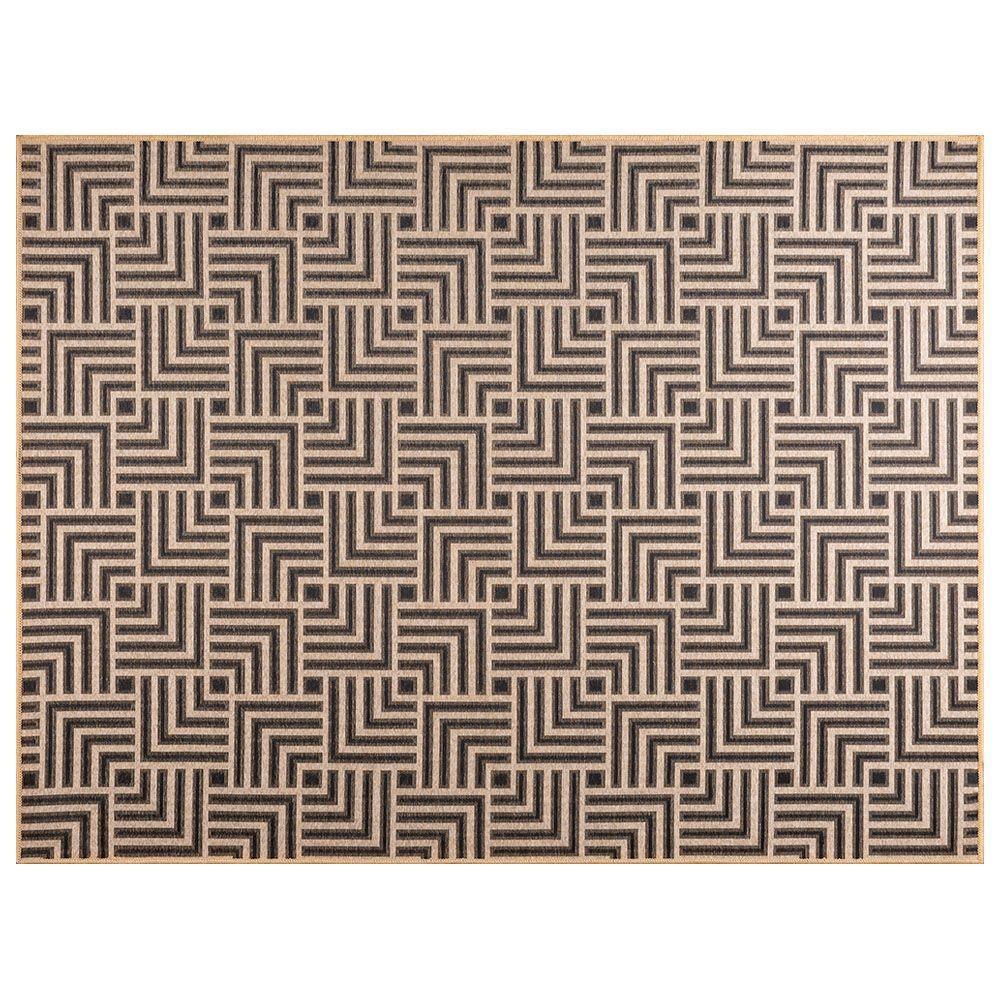 Tapete Sala Quarto Funcional Tabuleiro 2,00 X 2,50 Bege-72 - 5