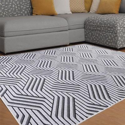 Tapete Sala Quarto Funcional Azulejo 2,00 X 2,50 Cinza-51