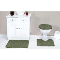 Jogo Tapete Banheiro Kit 3 Pçs Antiderrapante Fendi Hbkb-10 - 1