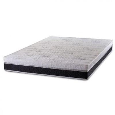 Colchão Casal Espuma Imperador D26 Preto e Cinza