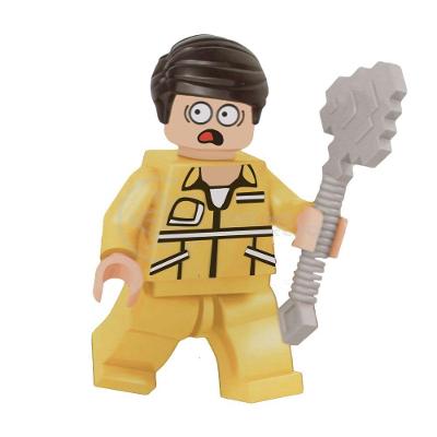 Brinquedo Boneco Bloco De Montar Roblox Golden Suit