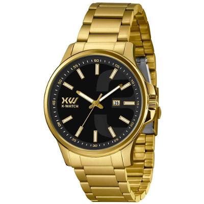 Relógio X-watch Masculino Ref: Xmgs1037 P1kx Esportivo Dourado