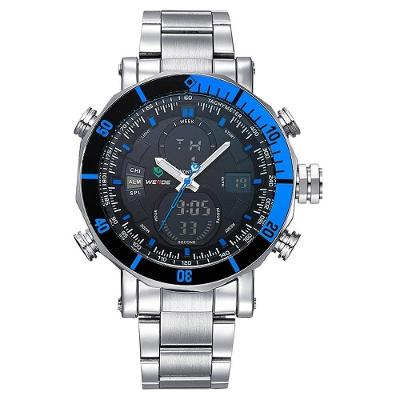 Relógio Weide Masculino Ref: Wh5203 A10793 Anadigi Prateado