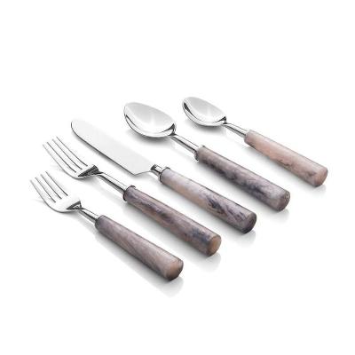 Conjunto De Talheres Copa E Cia 30 Peças Garbo Cinza Persa