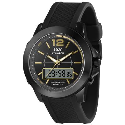 Relógio X-watch Masculino Ref: Xmnpa012 P2px Anadigi Black