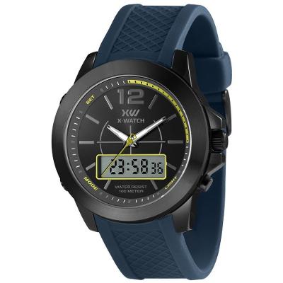 Relógio X-watch Masculino Ref: Xmnpa013 P2dx Anadigi Black