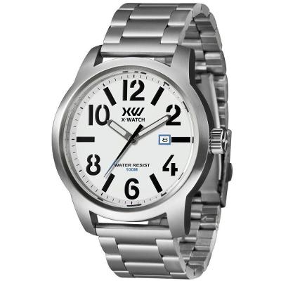 Relógio X-watch Masculino Ref: Xfss1001 B2sx Esportivo Prateado