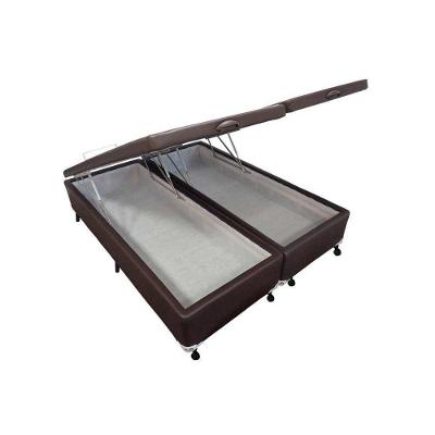 Cama Box Baú King Courano Brown New (193x203x35) - Castor